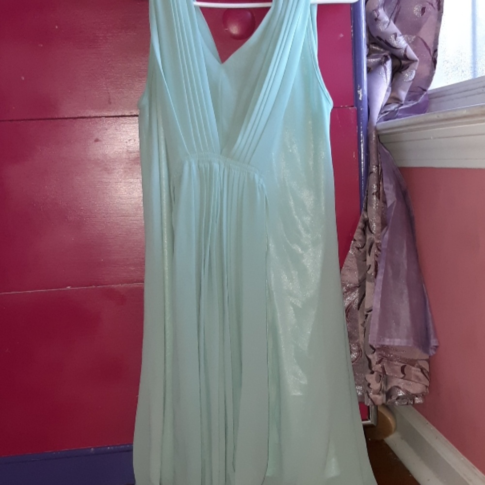 Minty blue dress